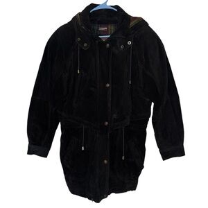Wilsons Adventure Bound Suede Leather Coat Heavy Duty